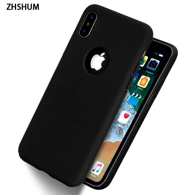 

ZHSHUM Luxury Case for IPhone X Case Hard Plastic Phone Full Cases Back Cover for IPhone X Cases Matte Shell X Coque Funda