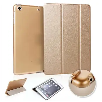 

Suitable for ipad pro 12.9 2016 2017 protective sleeve silk pattern conjoined intelligent sleeping ultra-thin leather tablet