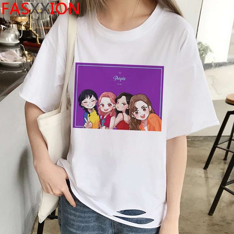 Новейшая футболка Mamamoo Женская эгоистичная белая с ветром звездная ночь красная