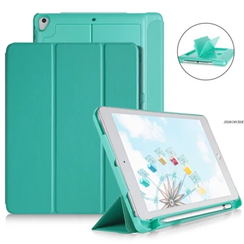 

Case For iPad pro 9.7 with Pencil Holder,For ipad pro 9.7 A1673 A1674 A1675 PU Leather Smart Stand Cover Auto Sleep Wake+film
