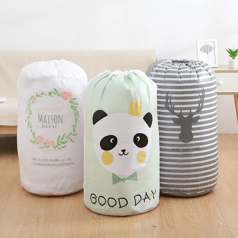 1PCS Beam Mouth Quilt Storage Bag Waterproof  Home Clothes Quilt Sorting Bag For Outdoor Moving Clothes Luggage Packing