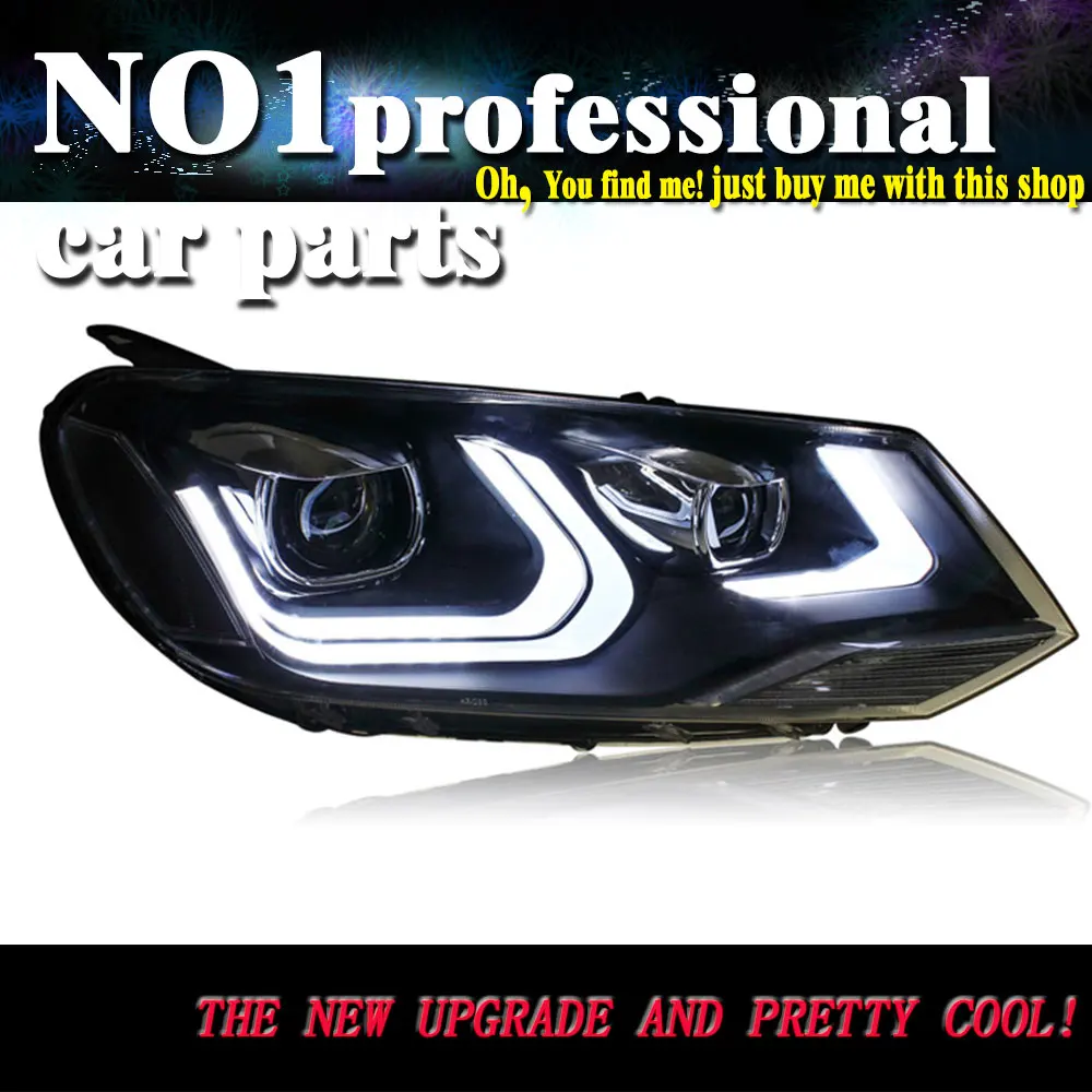 touareg lens headlight headlights drl beam styling vw led double