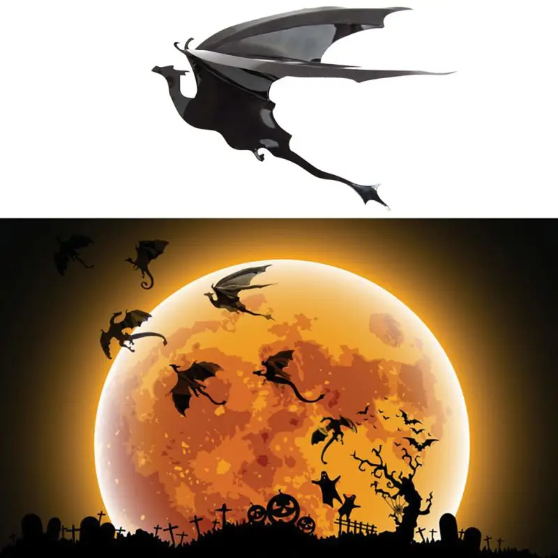 7pcslot fantasy dragon silhouettes halloween decor dinosaurs boys rooms fun life game of thrones