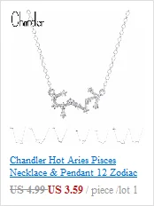 Бренд Chandler покрытый полумесяц ожерелья и кулон для женщин прозрачный кристалл Европа массивные счастливые воротники Прямая