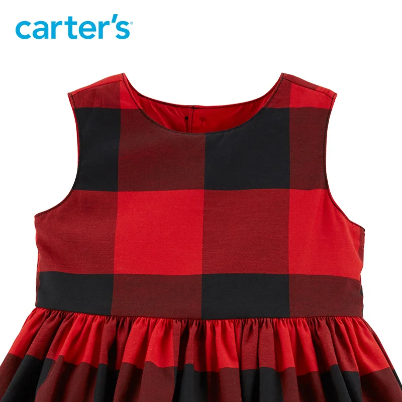 buffalo check baby dress