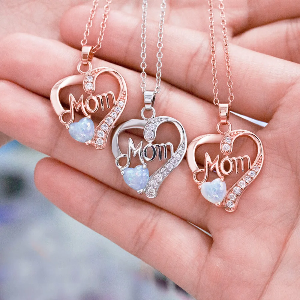 Подарочное ожерелье с подвеской в виде надписи Love Heart Mom|Шармы| |