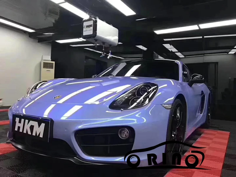 ORINO Grey Blue Glossy Car Sticker - Double Colors Glossy Candy Vinyl Film Wrapping (1.52*20M/5X65FT) image 5