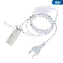 1,8 м Мощность Шнур кабель E14 Цоколи ЕС розетка с выключателем провод для подвесной светодиодный лампы E14 Hanglamp подвесной держатель гнезда