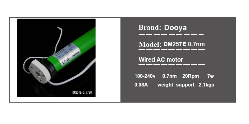 Dooya Подсолнух Электронные жалюзи 433MHZ 100 V-240 V трубчатый мотор ролик подходит для 38 мм трубки с многоканальным пультом дистанционного управления