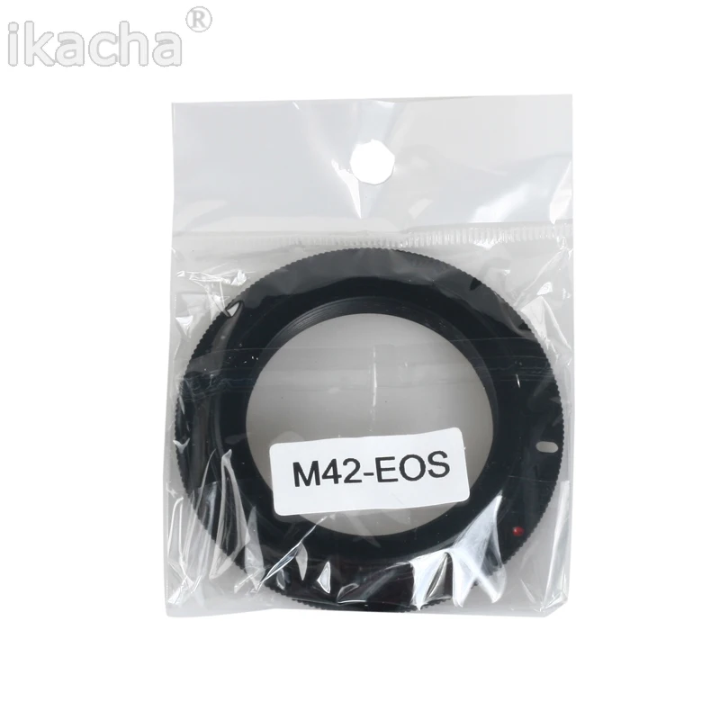 Lente de parafuso de alumínio m42 para canon, eos, ef, adaptador, anel de montagem, para canon xsi, t1i, t2i, 1d, 550d, 500d, 60d, 50d7d, 1000d