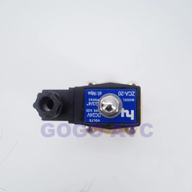 GOGO AC220V 24V DC 12V DC 2 ходовой латунный Соленоидный клапан вакуумный-1 бар-1 бар 3/4 дюймов нормально закрытый вакуумный насос Соленоидный клапан