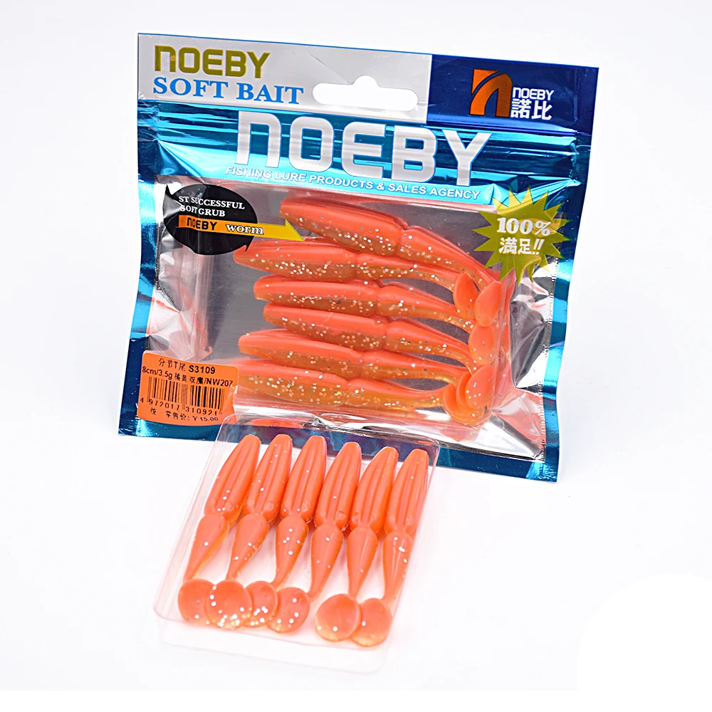 Мягкие приманки 6 шт. 70 мм 3 5 г 10 Цвета приманка для рыбалки NOEBY