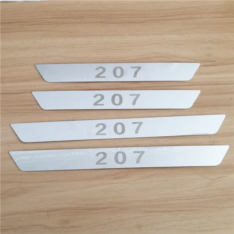 Нержавеющая сталь для Peugeot 206 207 307 308 406 407 508 2008 3008 5008GT Накладка на порог