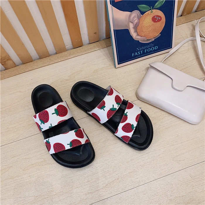 Funny Banana Women Men Bath Slippers Anti-Slip 3D Printed Casual Indoor Couple Sandal Athletic Babouche Flat Shoes