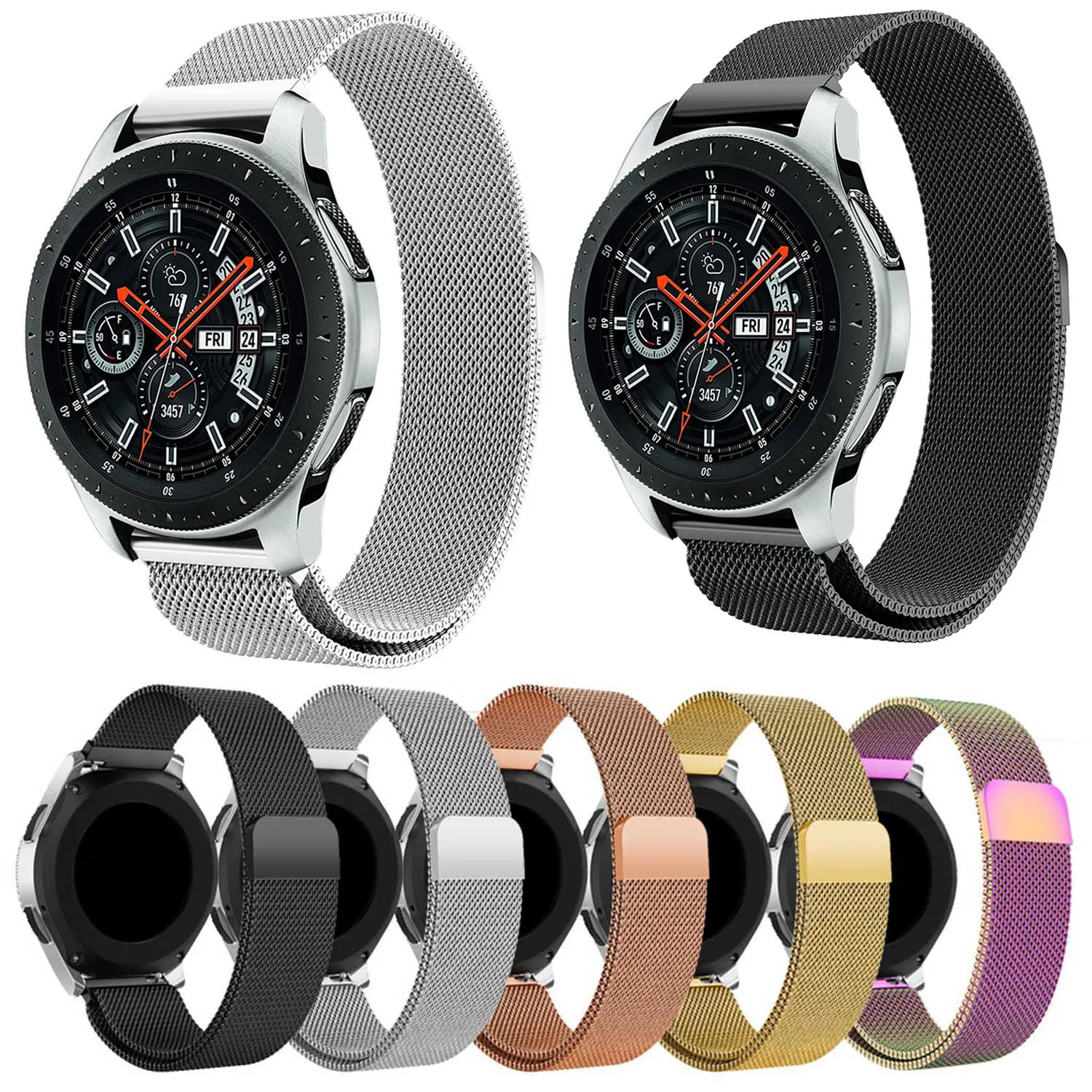 Milanese Loop Stainless Steel Wristband for Samsung Galaxy Watch 46mm Band Strap 22mm