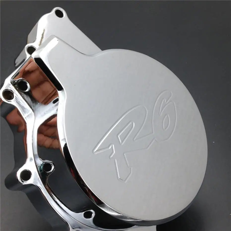 

For Motorcycle Yamaha YZF R6 YZF-R6 1999-2002 Engine Stator cover CHROME left side