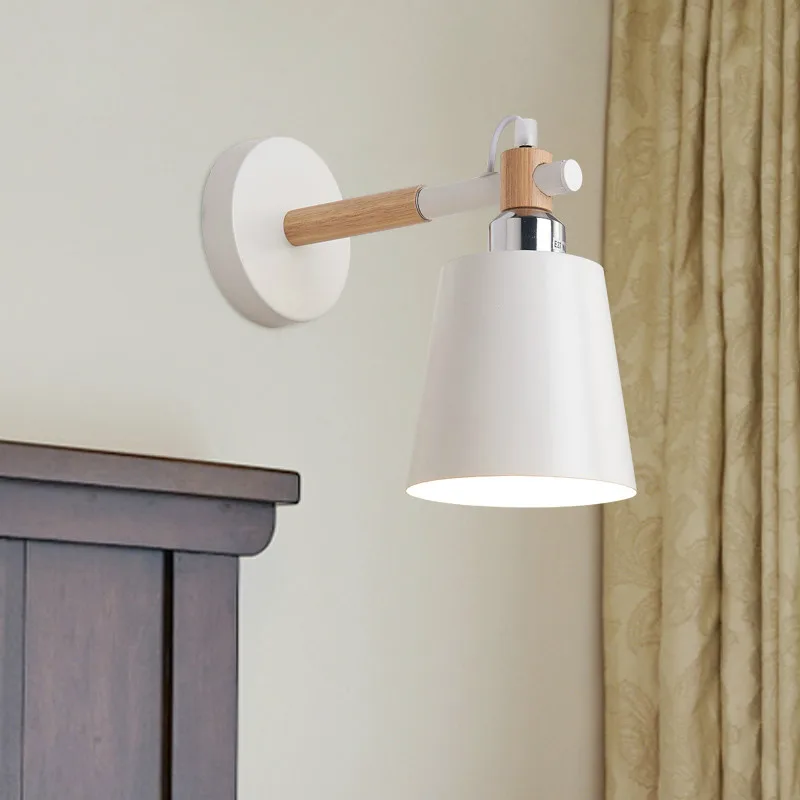 Настенный светильник в скандинавском стиле, современный настенный светильник, лофт, светодиодный светильник на 90-260 В, светильник, фиксатор для дома, светильник, светодиодный светильник, домашний декор