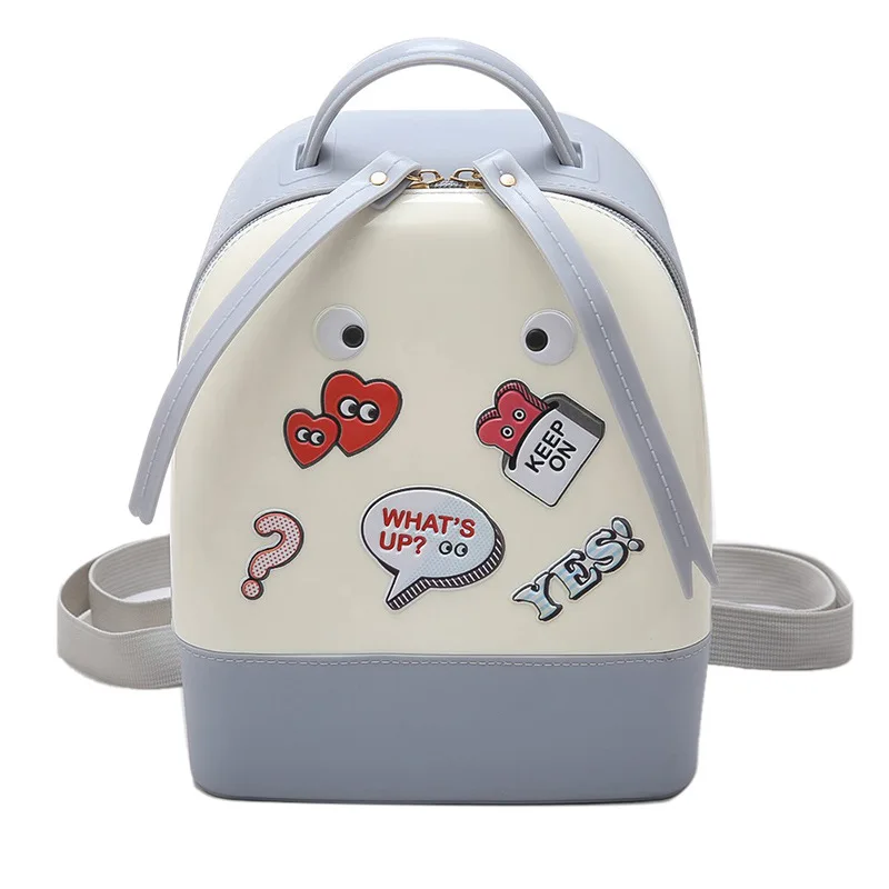 2017 Hot Jelly Shoulder Bag Sweet Cartoon Lovely Student School Backpack Preppy Style Teenager Girls Casual