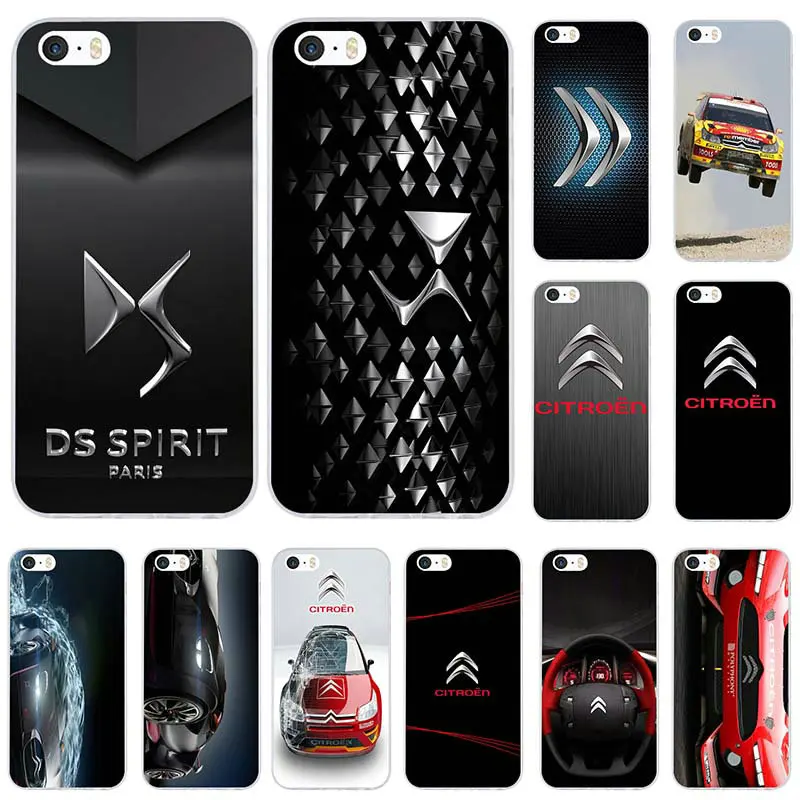 

Divine DS Citroen Logo Soft TPU Mobile Transparent Phone Cases Bags for iPhone X 8 7 Plus 6 6S Plus 5 5S SE 5C 4 4S Shell Cover