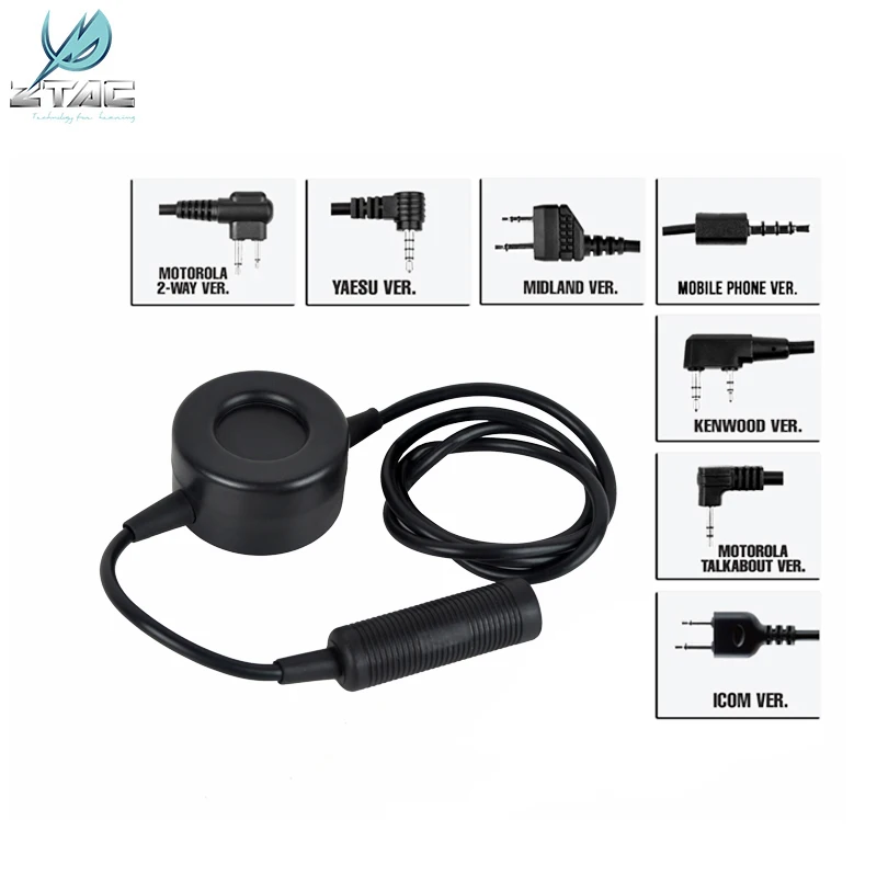 

Element z-tac Push-to-Talk Button for Walkie-talkie Tactical PTT Military Standard Version Z114