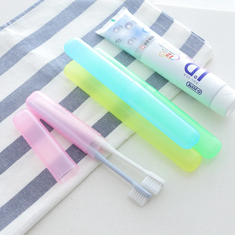 Travel Accessories Seven Colors Toothbrush Tube Cover Case Cap Plastic Suitcase Holder Baggage Boarding Portable Breathable huismerk kopen in de aanbieding Travel Accessories Seven Colors Toothbrush Tube Cover Case Cap Plastic Suitcase Holder Baggage Boarding Portable Breathable huismerk kopen in de aanbieding