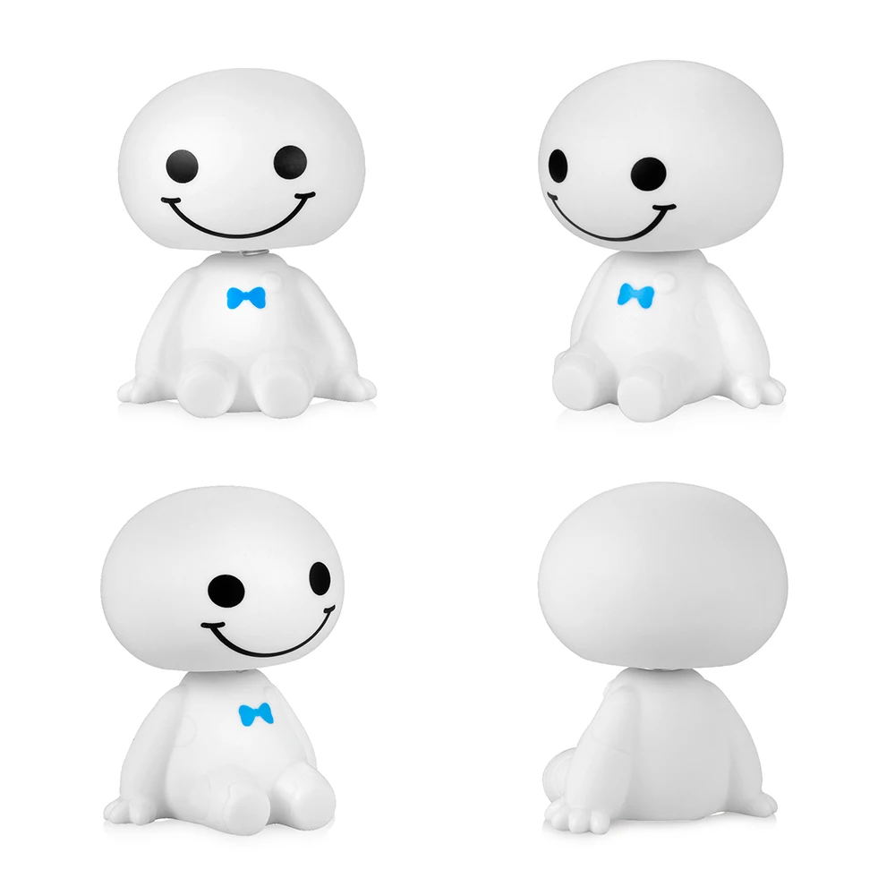 Автомобильный орнамент Симпатичный робот с вибрирующей головкой Baymax кукла