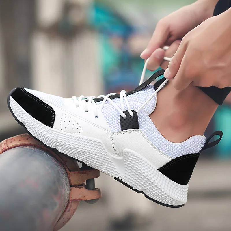 Men Mesh Casual Shoes Breathable 2019 new Summer Spring sport shoes Knitted Fly weaving Flats Male Fashion Footwear