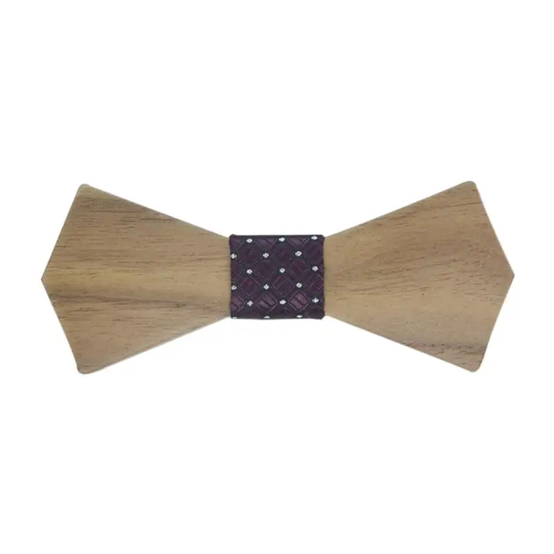 Ретро Для мужчин галстук-бабочка ручной работы из дерева Деревянный Бабочка галстук-бабочка с бантиком милые подарки S72 - Цвет: A4