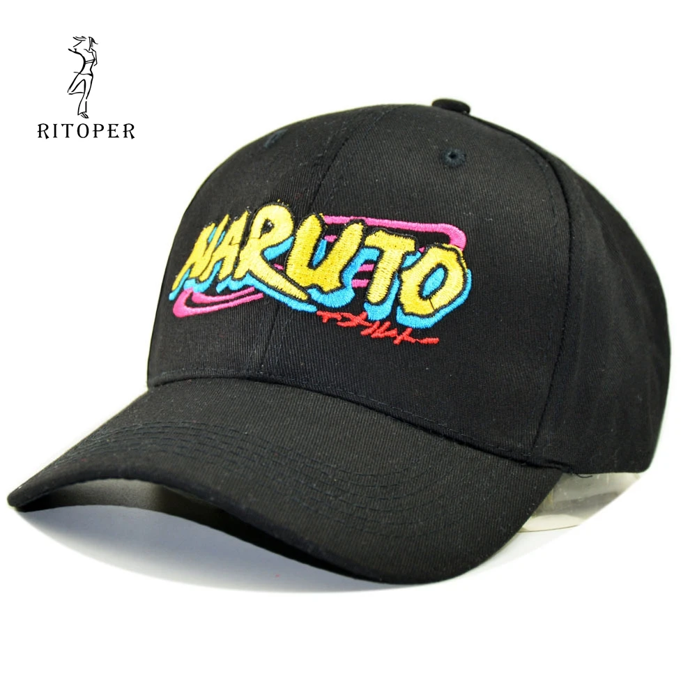 

RITOPER Unisex Letter Comic Baseball Caps Cotton Cosplay NARUTO Same Baseball Caps Print Hats Fashion Harajuku Kapelusz Sombrero