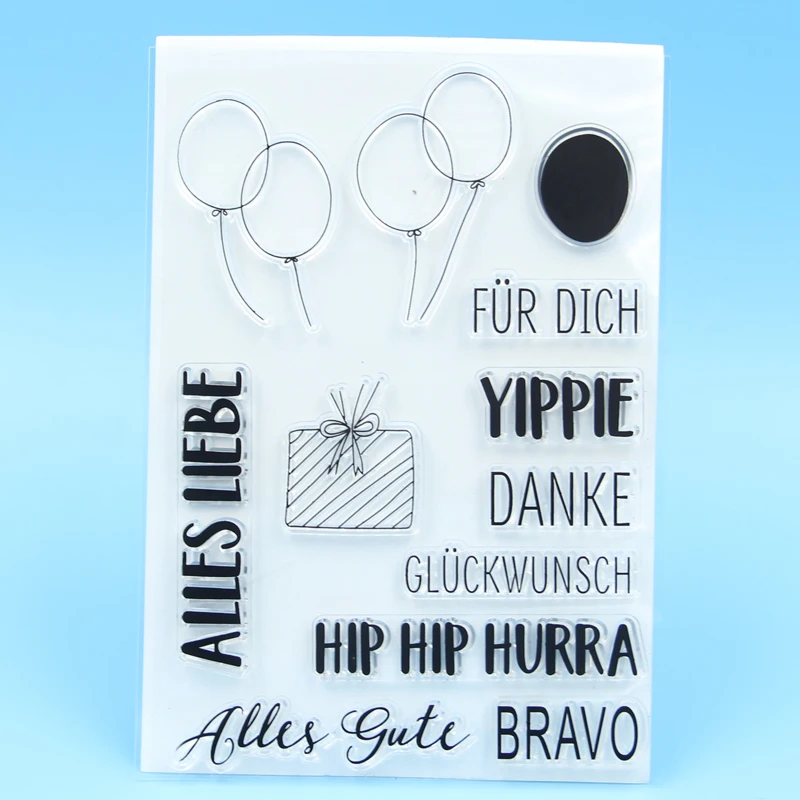 

German Balloon Transparent Clear Stamp for DIY scrapbooking/Card Making AB70