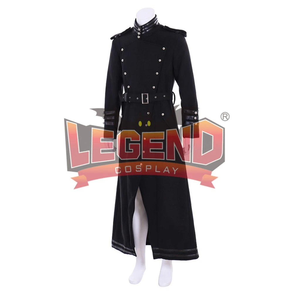 Mens Cosplay Gothic Steampunk Vampire Coats Costume Vintage Trench Jacket Ske15