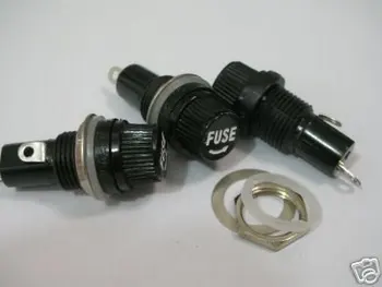 

100 Panel Round Dash Mount Fuse Holder Spade Terminals