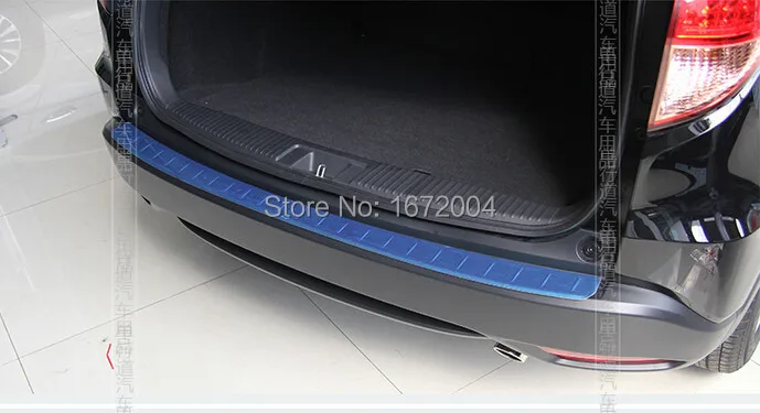 Высокое качество нержавеющая сталь Задний бампер протектор Накладка для Honda vezel