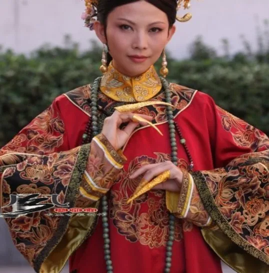 Hanfu костюм аксессуары Королева Аксессуары для пальцев доспехи древняя китайская императрица пальчиковые кроватки