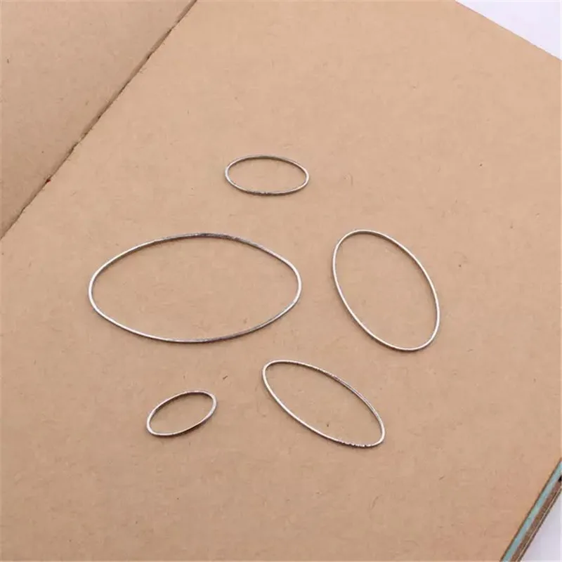

10pcs Gold White K Oval Earrings Making Findings Metal Connectors DIY Bracelet Earring Jewelry Accessories Handwork Wholesale