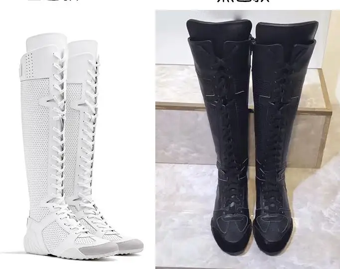 Г., новые модные кожаные женские высокие ботинки женские зимние ботинки из сетчатого материала zapatillas sapatos femininos sapatilha zapatos mujer