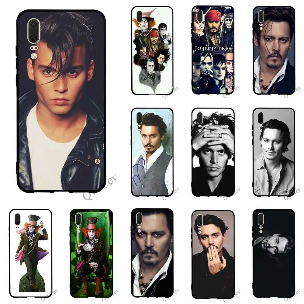 

Colorful Johnny depp Phone Cover for Huawei Mate 20 Lite Case 10 Pro P8 P20 P10 P9 Mini P Smart Cases Back