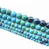 Turquoise Beads for Beading & Jewelry Making 4 6 8 10mm Natural Green Gemstone Beads Smooth Round Loose Beads HK090 ► Photo 2/6