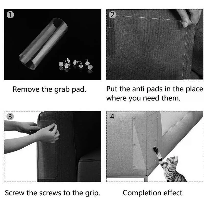 2 шт. Pet Cat Когтеточка протектор защитный коврик анти-Когтеточка мебельные накладки для дивана прозрачные коврики наклейки Новые