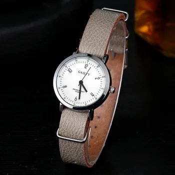 

Gaiety Quartz wrist watch Features Leather Band Ladies Watches Exquisite Montre femme Women Alloy Digital dial Reloj hombre B30