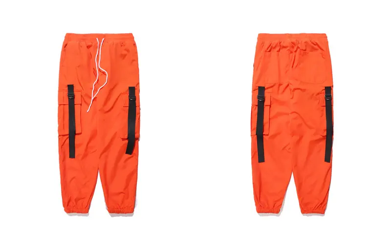 Side Ribbon Baggy Harem Joggers Cargo Pants 2