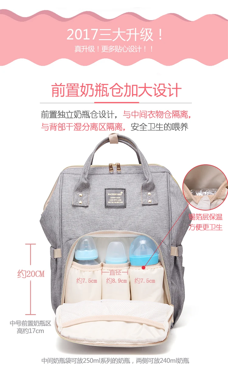 Популярные Водонепроницаемый большой стильный Пеленки сумки рюкзак Производитель подгузник сумка дизайнер детские рюкзак для мамы для