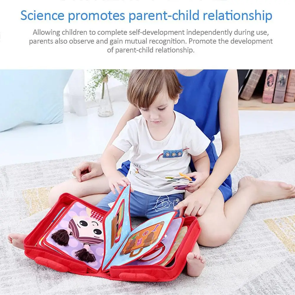 Novo Montessori Educação Precoce Bebê Pano Livro Lágrima Não Ruim Quebra-cabeça Leitura Brinquedo Pai-filho Interativo Aprendendo 10 Computers & Electronics