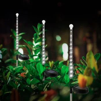 

2 Pcs Solar Power Meteor Rain LED Light Romantic String Lamp for Gardens Shopping malls Lamps JDH99