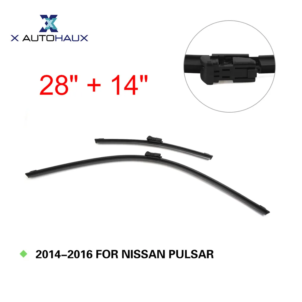 X AUTOHAUX 28" + 14" Exact Fit Front Windscreen Windshield Wiper Blades