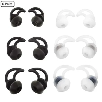 

6Paris(S&M&L) Replacement Noise Cancelling Double Flange Silicone Earbuds EarTips Eargel for Bose QC30 QC20 SIE2 IE3