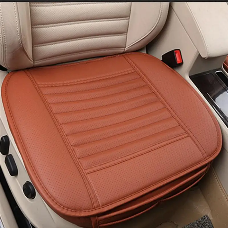 

Four Seasons General Pu Leather Bamboo Charcoal Breathable Comfortable Car Interior Seat Cushion Cover Pad Mat