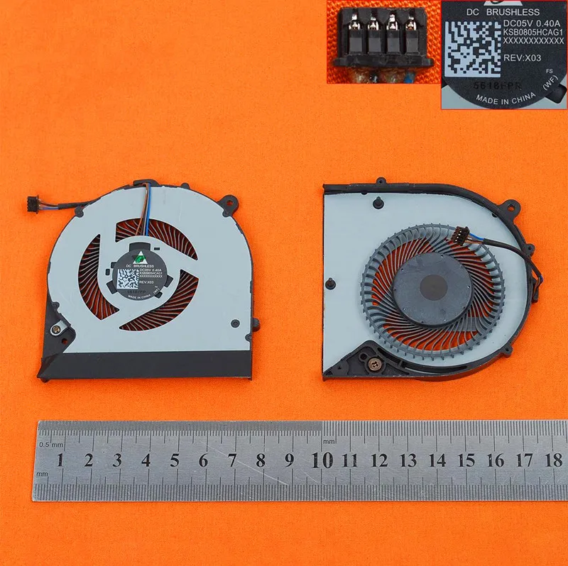 New Laptop Cooling Fan FOR HP ZBOOK 15U G3 Series(Original) PN