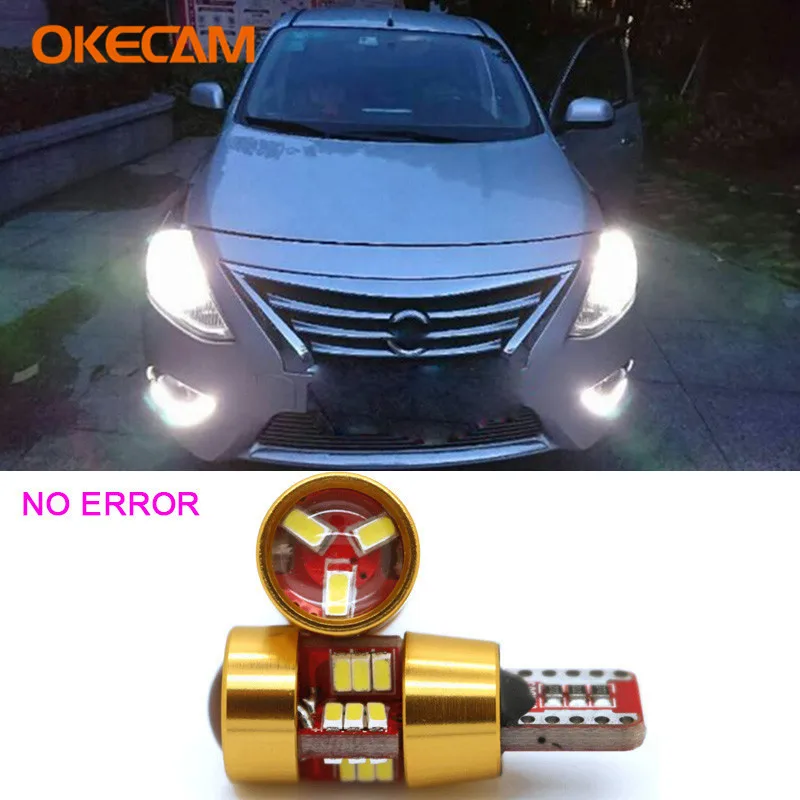 2x T10 W5w Led Car Parking Lights Clearance Lamp White For Nissan Qashqai J11 Juke Almera Tiida