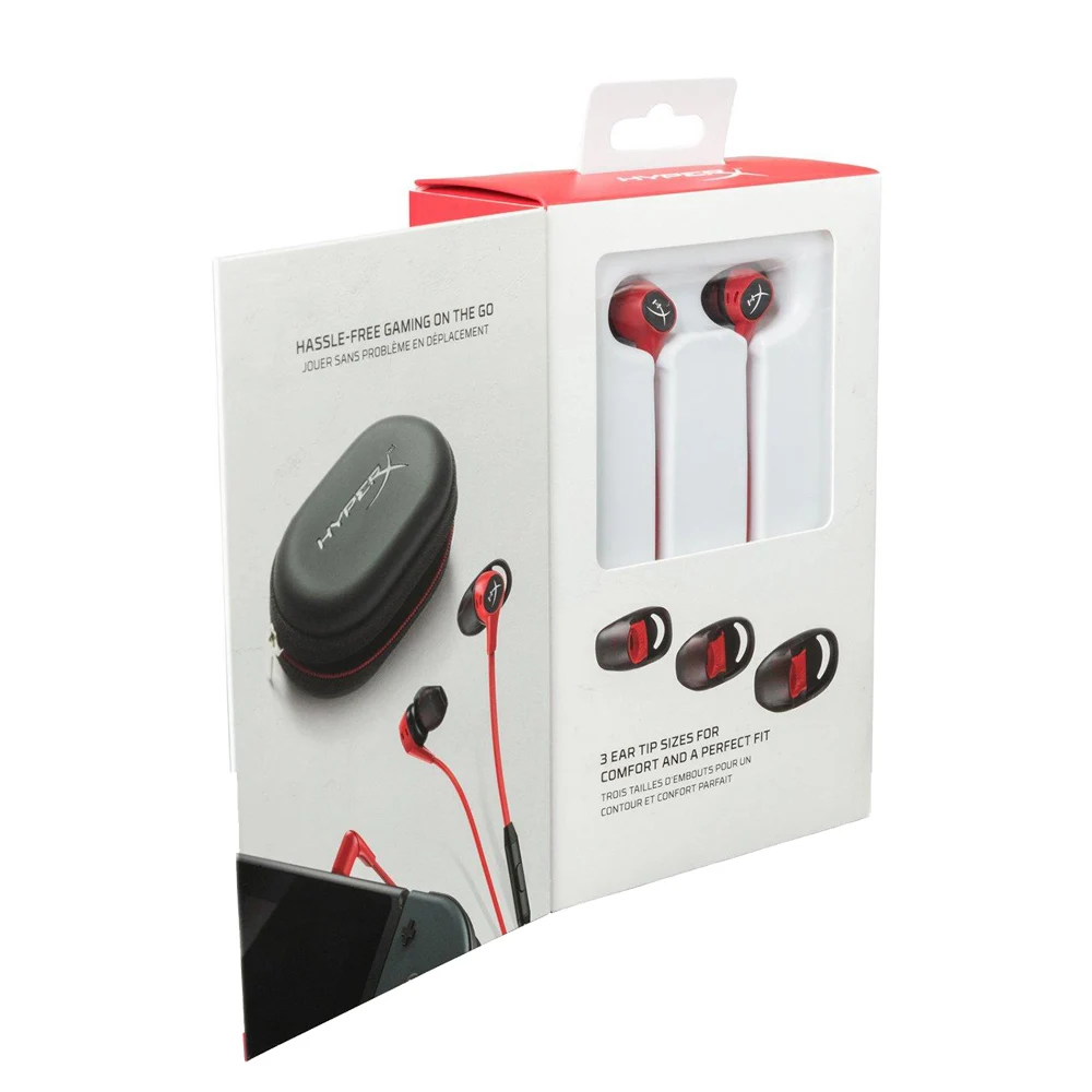 New Kingston HyperX Cloud Earbuds earphone Gaming Headset  3.5mm With Microphone In-Ear Immersive in-game Audio For Mobile Phone (10)